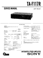 Sony TA-F117R - Service Manual 